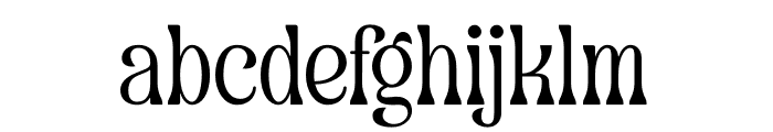 Dearshy Haislein Font LOWERCASE