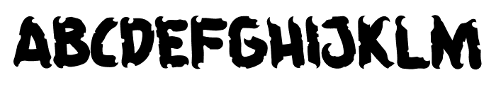 Death Bighost Font UPPERCASE