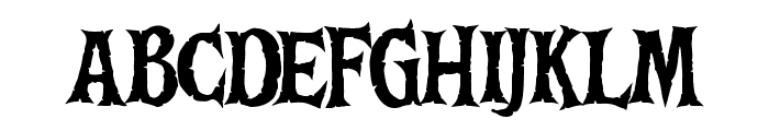 Death Bones Regular Font UPPERCASE