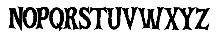 Death Bones Regular Font UPPERCASE