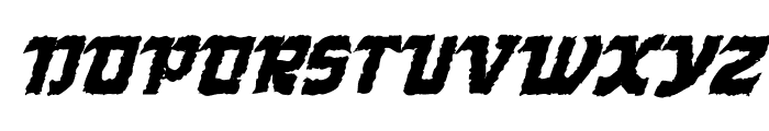 Death Mist Italic Rough Font UPPERCASE
