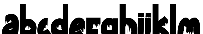 Death Party Font LOWERCASE