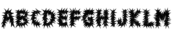 Death Prison Font UPPERCASE