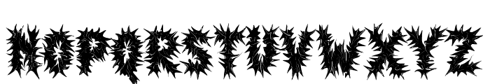 Death Prison Font UPPERCASE