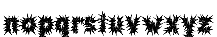 Death Prison Font LOWERCASE