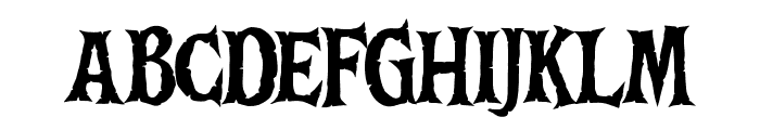 DeathBones-Regular Font UPPERCASE