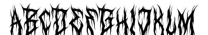Deathcore Font UPPERCASE