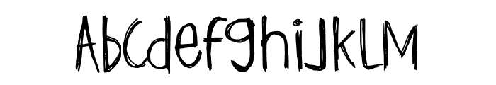 Deathridge Font LOWERCASE