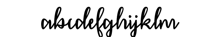December Calligraphy Font LOWERCASE