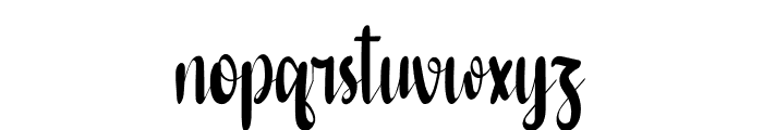 December Happiness Font LOWERCASE