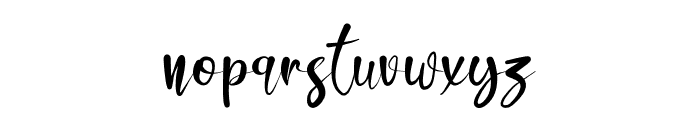 December Note Font LOWERCASE