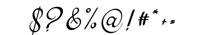 December Signature Font OTHER CHARS