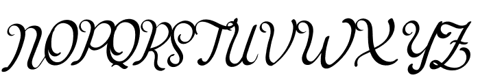 December Signature Font UPPERCASE