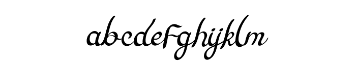 December Signature Font LOWERCASE