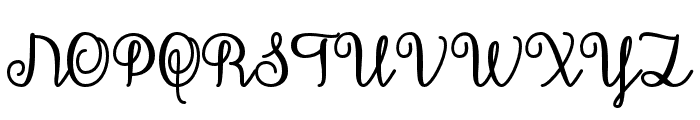 DecemberCalligraphy Font UPPERCASE