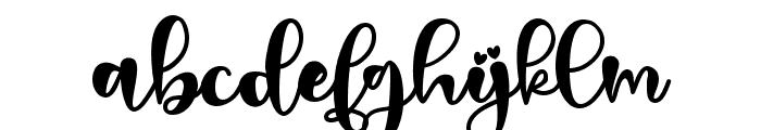 Declaration of love Font LOWERCASE