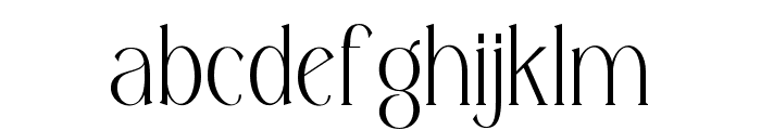 Decondor ExtraLight Font LOWERCASE