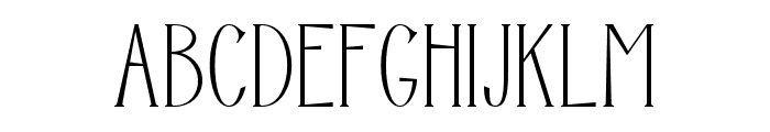 Decondor Thin Font UPPERCASE