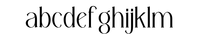 Decondor UltraLight Font LOWERCASE
