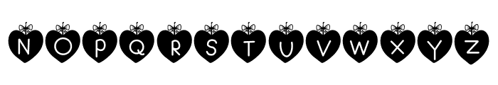 Decorated Heart Font UPPERCASE