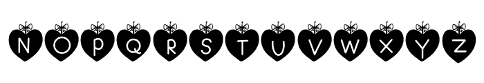 Decorated Heart Font LOWERCASE