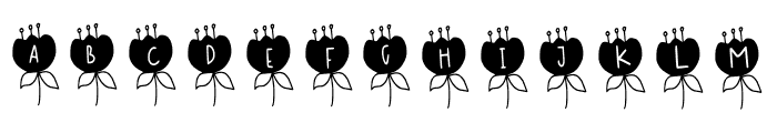 Decorative Flower Font UPPERCASE