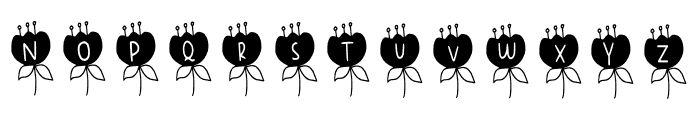 Decorative Flower Font UPPERCASE