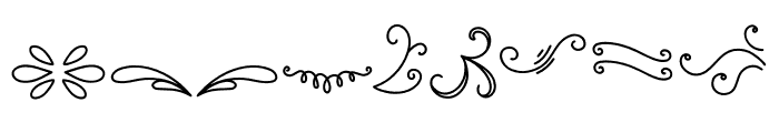 Decorative line Font OTHER CHARS