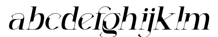 Decoslice Italic Font LOWERCASE