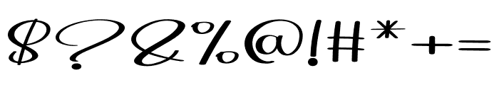Deddy Autography Font OTHER CHARS