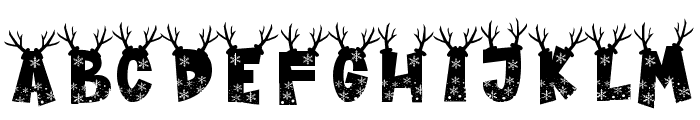 Deer Snow Regular Font UPPERCASE