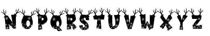 Deer Snow Regular Font UPPERCASE