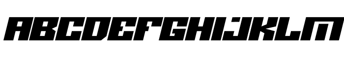 Defen Sport - italic Font LOWERCASE