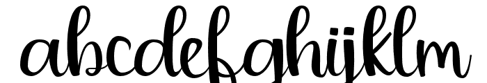 Deflexure-Regular Font LOWERCASE