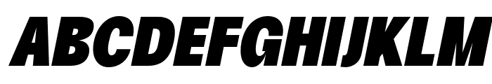Degitan Black Italic Condensed Font UPPERCASE