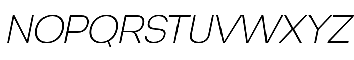 Degitan Extra Light Italic Font UPPERCASE