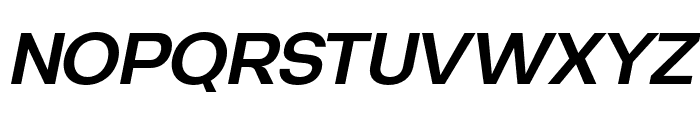 Degitan Semi Bold Italic Font UPPERCASE