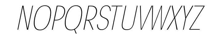 Degitan Thin Italic Condensed Font UPPERCASE