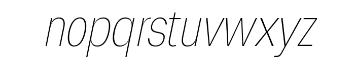 Degitan Thin Italic Condensed Font LOWERCASE