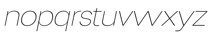Degitan Thin Italic Font LOWERCASE