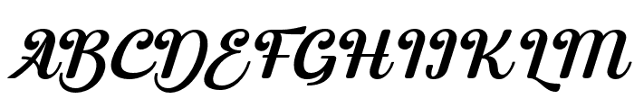 Dehagie Italic Font UPPERCASE