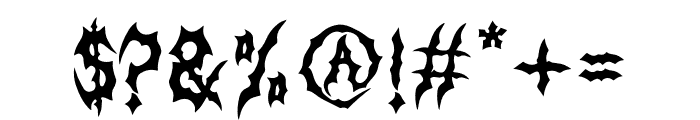 Deicide Remain Font OTHER CHARS