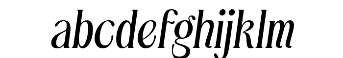 Delanore-Italic Font LOWERCASE