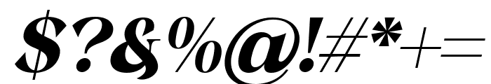 Delarosa Bold Italic Font OTHER CHARS