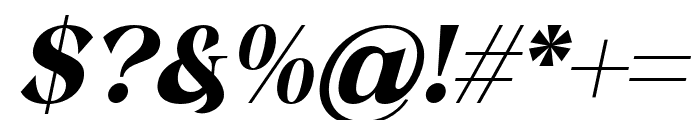 Delarosa-BoldItalic Font OTHER CHARS