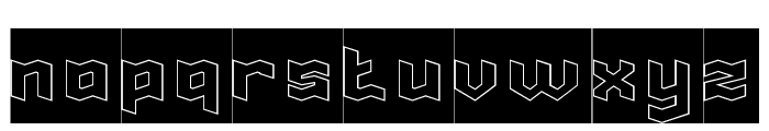Delay Effect-Hollow-Inverse Font LOWERCASE