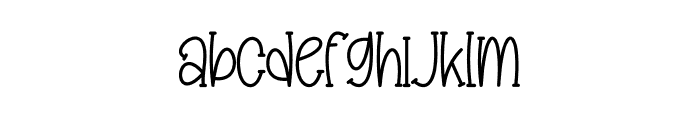 Delight Rainday Font LOWERCASE