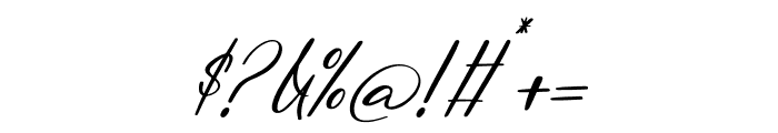 Delight Splash Italic Font OTHER CHARS