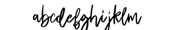 DelightPartyBrush-Regular Font LOWERCASE