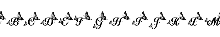 Delightful Butterfly Regular Font UPPERCASE